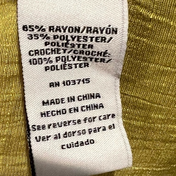 046. Zac & Rachel Boho Blouse 1X - Picture 4 of 7